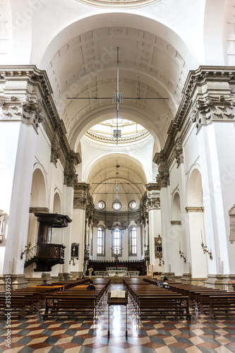 Padova, Italy. Interiors of Padua Cathedral (Cattedrale di Santa Maria Assunta).