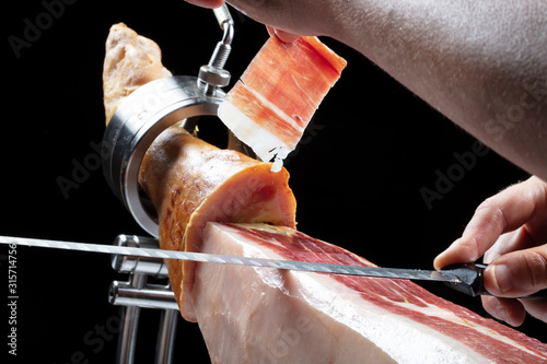 corte jamón iberico