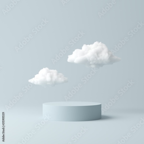 Abstract background, mock up scene geometry shape podium for product display. 3D rendering