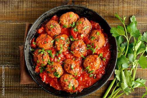 Meatballs with tomato sauce