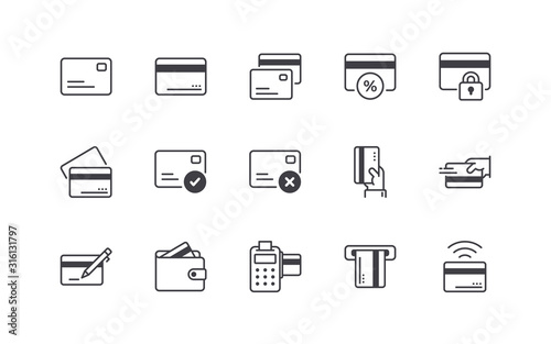 Credit Card Icons Set