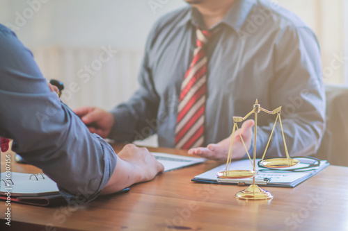 The lawyer is currently consulting on legal contract documents to be used as a contract between investors to sign a consent to invest in doing business together.