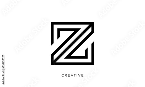 z logo design icon vector symbol 