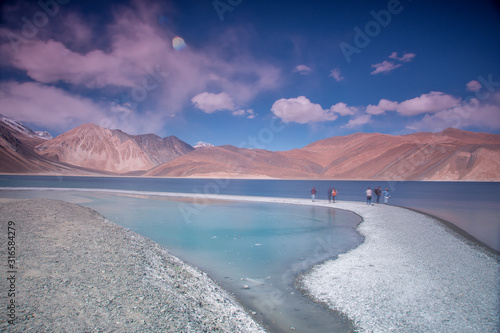 Pangong Tso lake in Ladakh, India