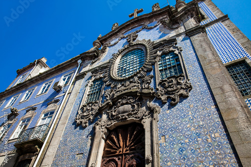 The historical Church of Ordem do Terço built in 1759 in Porto city