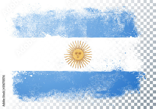 Vector Illustration Abstract Grunge Flag Of Argentina