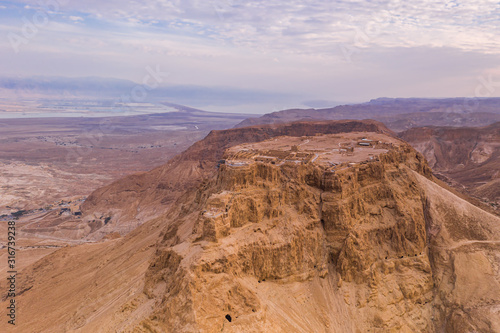 Massada Fortress in the Judean Desert, Isreal