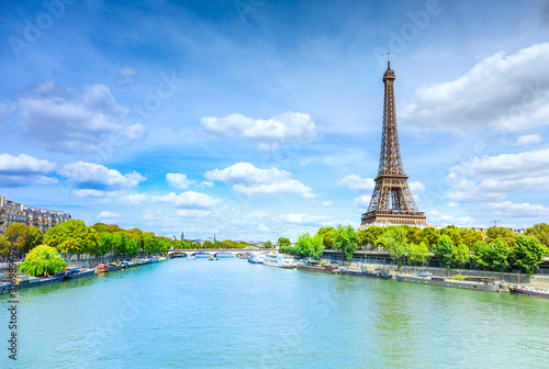 View of Paris with Eiffel tower