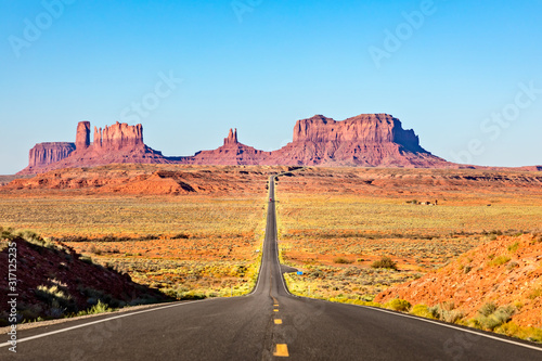 Scenic Road leading to Monument Valley