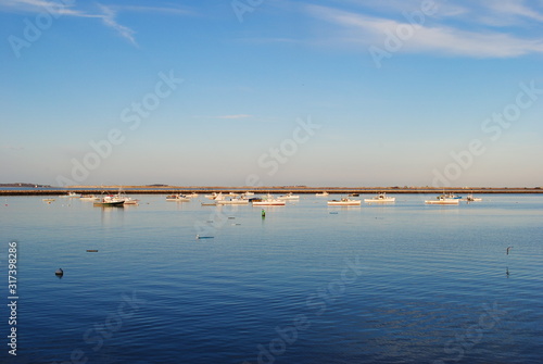 Plymouth Harbor, MA on a Sunny Day