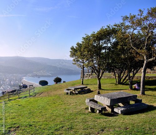 San Roque viewpoint in Viveiro, Viveros, Lugo. Galicia. Spain. Europe. September 28, 2019