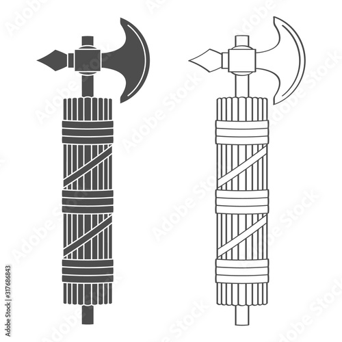 vector icon with Roman Fasces for your design