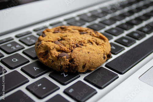 Cookie on the keyboard