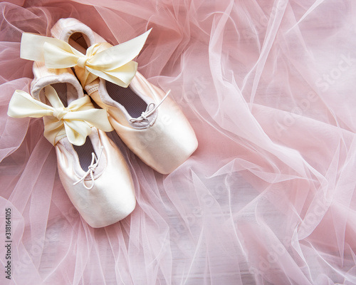 Pointe ballet shoes