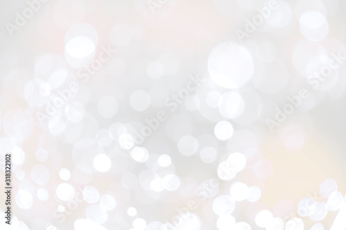 Abstract bokeh white background and winter