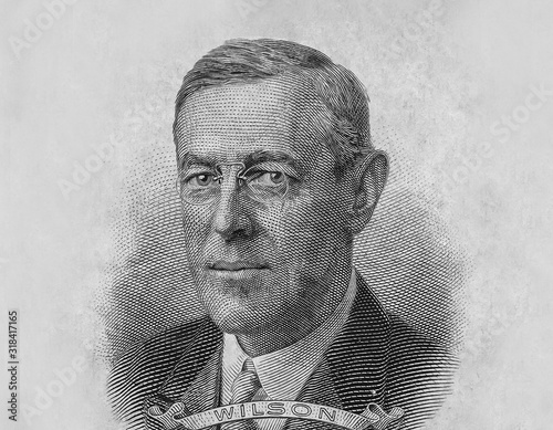 Woodrow Wilson President Portrait