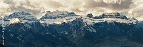 Snow Mountain closeup Banff panorama