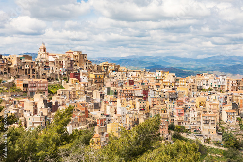 Italy, Sicily, Enna Province, Centuripe. The ancient town of Centuripe in eastern Sicily. The town is pre-Roman, dating back to the 5th century BC.