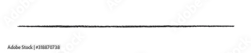 Lange schwarze gemalte Linie als Markierung oder zum Unterstreichen