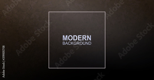 Dark brown texture background with square light frame