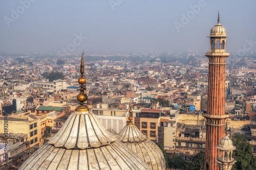 view of jama masjid and new delhi