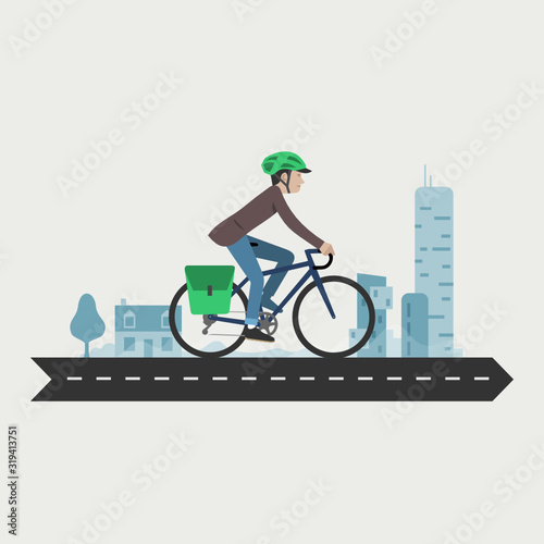 Cycling commuter, velotaf