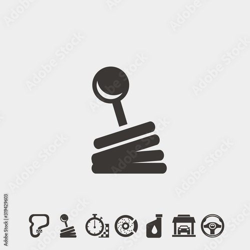 gear box icon vector illustration symbol for website and graphic design