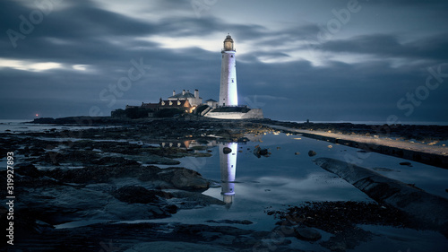 St Mary's Lighthouse, Whitley Bay, North East Coast of England