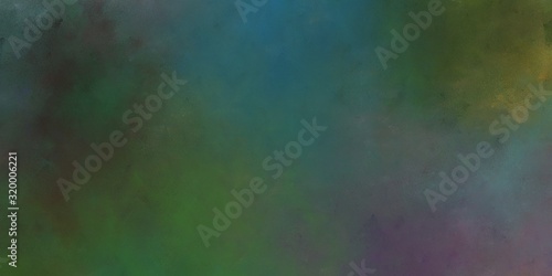 abstract artistic vintage horizontal background with dark slate gray, teal blue and pastel brown color