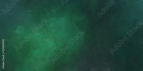 abstract artistic decorative horizontal design background with dark slate gray, sea green and medium sea green color