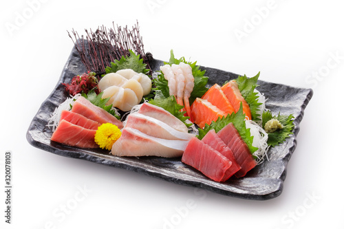 刺身の盛り合わせ Japanese plate of Assorted Sashimi