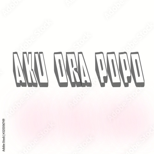 the logo with my writing ora popo has a white color with a white background