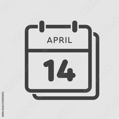 Calendar day 14 April, days of the year