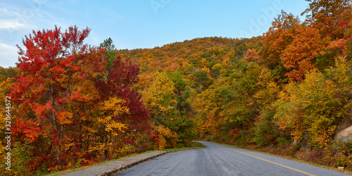 Autumn colors along the Blue Ridge Parkway near Bedford, Virginia