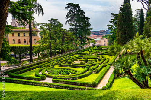 Rome, Vatican City, Italy - Italian Garden section of the Vatican Gardens in the Vatican City State