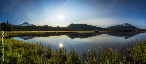 Sunny Mountain Reflections - Sparks Lake - Oregon