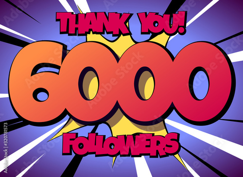 Thank You 6000 followers Comics Banner