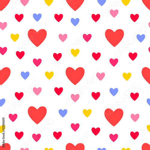 heart seamless pattern love valentine day romantic