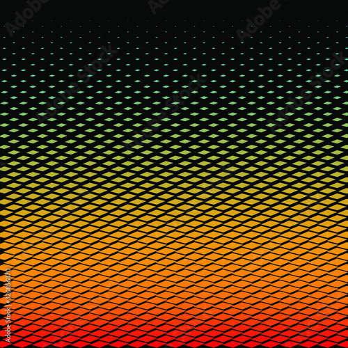 autumn with geometric pattern and summer background on black background vector.