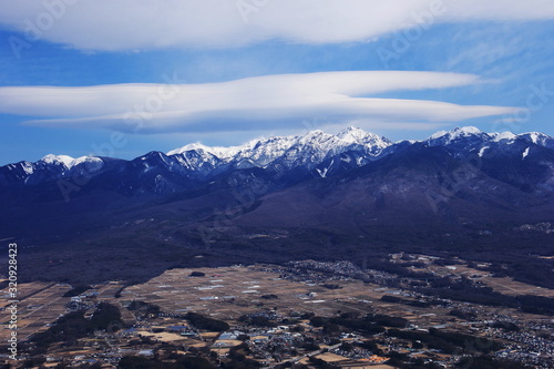 入笠山から 冬の八ヶ岳連峰 南八ヶ岳パノラマ