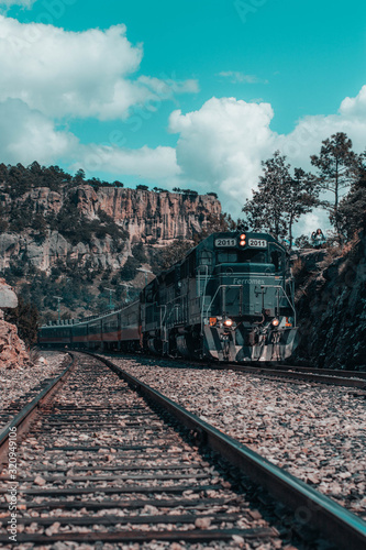 Paisaje Creel, Barrancas del cobre, Chihuahua, Mex.