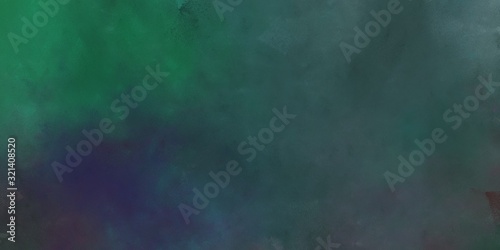 abstract painted artistic aged horizontal texture with dark slate gray, sea green and dim gray color