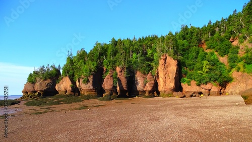 North America, Canada, Province of New Brunswick, Bay of Fundy, Hopewell Rock Park, Fundy Biosphere Reserve