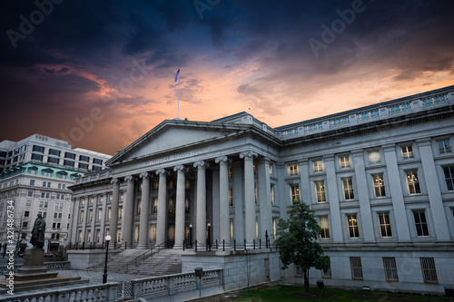 Exterior of United States Department of Treasury