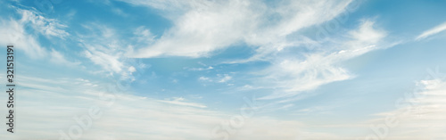 Beautiful blue sky with clouds