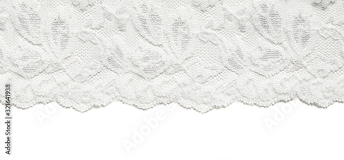 White lace border