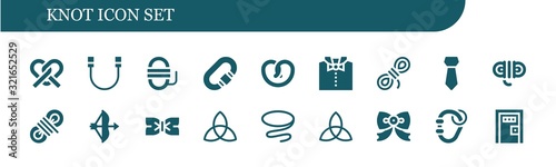 knot icon set