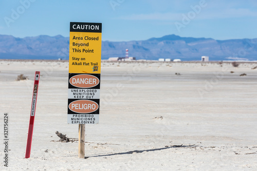 Landscape view of White Sands National Park in New Mexico during the day.