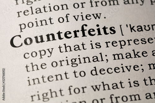 definition of counterfeits