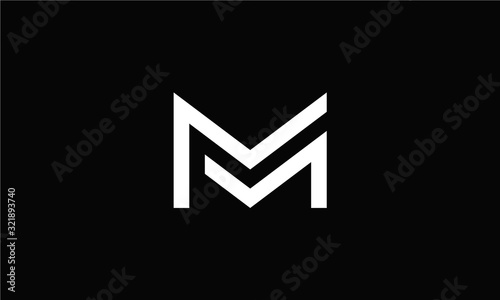 Letter MM Logo Monogram Double M Logo